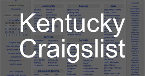 Craigslist en lexington kentucky. Things To Know About Craigslist en lexington kentucky. 